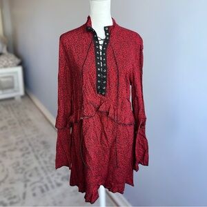 ✨3 for $15✨ Milk.It Gothic Fairy Y2K 2010s Lace Up Red and Black Dress